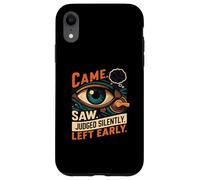 Came Saw Judged Silently Left Early Introvert Eye Custodia per iPhone XR