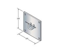 Came Supporto con Sella Q10, 100 X 100 mm