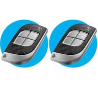 CAME Telecomando TTS dal design elegante quadricanale nero e grigio 4 pulsanti a codice fisso a 433,92 MHz con funzione di autoapprendimento, multiutenza, compatibile solo con modelli CAME