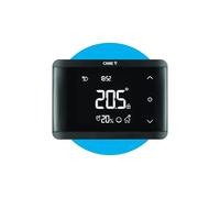CAME TH/650, Cronotermostato Digitale da Parete con Tasti Soft-Touch, Programmazione Settimanale, Funzione Apprendimento Abitudini, Sensore Umidità, Display Retroilluminato, Nero