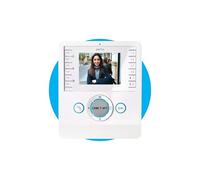 CAME Videocitofono vivavoce PERLA bianco con display LCD 3.5", ottima qualità video, due tasti AUX programmabili, compatibile con sistemi X1 e XIP, per una gestione sicura degli accessi residenziali
