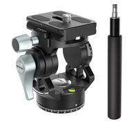 camear accessorise, Mini testa idraulica video cava Maniglia for ripresa panoramica doppia a 360° Portatile leggera e regolabile,for parts(Single Panorama H3)