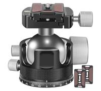 camear accessorise, Testa a sfera for treppiede a basso profilo da 55 mm, CNC interamente in metallo for monopiede for fotocamera DSLR, carico 40 kg,for parts