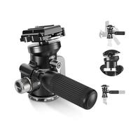 camear accessorise, Testa for treppiede con ingranaggio a 2 vie con microregolazione millimetrica, piastra QR Arca panoramica a 360° for fotocamere DSLR,for parts(TH03)