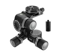 camear accessorise, Testa for treppiede con ingranaggio a 3 vie con piastra panoramica Arca QR a 360° Micro regolazione millimetrica Testa a 3 assi in lega di alluminio,for parts