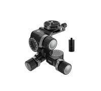 camear accessorise, Testa for treppiede con ingranaggio a 3 vie con piastra QR Arca panoramica a 360°, microregolazione millimetrica, testa a 3 assi in lega di alluminio,for parts