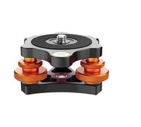 camear accessorise, Teste a tre ruote for fotocamera for fotografia macro Livellatore a bolla in alluminio Base livellante for treppiede Livello a 3 assi regolabile,for parts