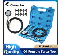 Camecho 0-140PSI Kit manometro olio per Test di compressione cilindro motore con adattatori per tubi flessibili per auto atv camion uso