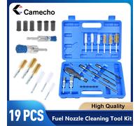 Camecho 19pcs Kit di strumenti per la pulizia della spazzola del sedile dell'iniettore universale per motori Diesel
