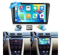 CAMECHO 2+32G Android 13 Autoradio per Mazda 3 2006-2012, Wireless Carplay Android Auto, Doppio Din 9 Pouces Autoradio con Bluetooth, Navi, WiFi, FM/RDS+ Caméra de recul