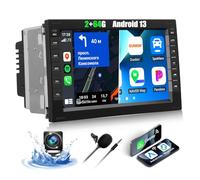 CAMECHO 2+64G 7” Android 13 Radio per VW Golf 4 Polo Sharan Jetta MK4 T5 Multivan con Wireless Carplay Android Auto Bluetooth Navi Autoradio con Telecamera Posteriore WIFI GPS FM/RDS Mirror Link SWC