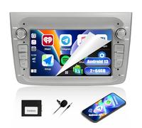CAMECHO 2+64G 7" Autoradio per Alfa Romeo MITO 2008-2016, Android 13 HD Touchscreen Radio Bluetooth con Wireless Carplay Android Auto GPS WIFI FM/RDS Mirror Link EQ Controllo del Volante +Canbus
