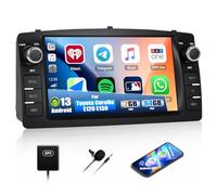 CAMECHO 2+64GB Android 13 Autoradio 7 Pollici per Toyota Corolla E120/E130 2000-2007, BYD F3 2006-2013; Radio Bluetooth con FM RDS, Wireless CarPlay/Android Auto, GPS, Wi-Fi + CAN bus, Mirror Link
