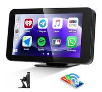 CAMECHO [2025] Navigatore con Wireless Carplay Android Auto, Display Touchscreen HD 4.7 Pollici con Doppio Bluetooth, Qqualizzatore Audio, Trasmettitore FM, Airplay, Android Cast con slot AV-In tipo C