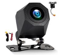 CAMECHO [2025] Telecamera Posteriore AHD 1280x720 con Visione Notturna a Colori IP68 Impermeabile 130° Grandangolo, 12V Universale per tutti i veicoli (VW/BMW/Audi/Benz/Ford/Toyota/Mazda e altri)