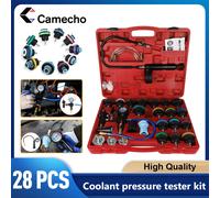 Camecho 28 pezzi tester universale di pressione del radiatore tipo vuoto sistema di raffreddamento rilevatore di test set tester di raffreddamento