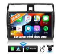 CAMECHO 2G+32G Android 13 Autordio per Suzuki Swift 2005-2010 con Carplay/Android Auto, Schermo da 10,1 Pollici con Navigatore con Bluetooth WiFi FM/RDS Radio EQ Mirror Link+ Telecamera Posteriore