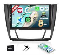 CAMECHO 2G+64G Android 13 Autoradio per BMW Serie 1 E81 E82 E87 E88 con Navi Carplay Android Auto, 8Core丨9 Pollici Schermo Radio con Bluetooth RDS/FM WiFi Mirror Link 32EQ DSP (Auto AC)