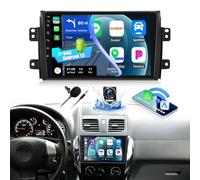 CAMECHO 2G+64G Android Autoradio Android 13 per Suzuki SX4/Fiat Sedici 2006-2013 con Carplay/Auto, 9 Pollici Schermo con Navigazione con Bluetooth WiFi FM/RDS Radio Mirror Link +Telecamera Posteriore