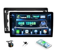 CAMECHO 4+128G 9" Autoradio per Ford Fiesta Focus Transit Connect Kuga Mondeo Smax con Telecamera Posteriore, Android 15 Wireless Carplay Android Radio Bluetooth per Auto con WIFI GPS FM/RDS + Canbus