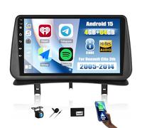 CAMECHO 4+64G 8-Core 9 Pollici Android 15 Autoradio IPS per Renault Clio 3 2005-2014 con Telecamera Posteriore, Qualcomm Radio con Wireless Carplay Bluetooth Android Auto FM/RDS DSP GPS WIFI +Canbus