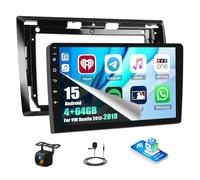 CAMECHO 4+64G Android 15 Navi Autoradio per VW Volkswagen Beetle 2012-2018 con GPS WIFI, 9 Pollici wireless Carplay Bluetooth HD Radio con Android Auto FM RDS con Telecamera Posteriore