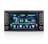 CAMECHO 6+128G 7 Pollici Autoradio per VW Touareg 2004-2011 Transporter Ts Multivan 2004-2009, Android 13 Bluetooth Radio Wireless Carplay con Android Auto WIFI GPS FM/RDS + IPS Touchscreen Canbus