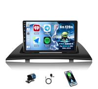 CAMECHO 6+128G 8 Core Android 15 Autoradio per BMW X3 E83 2004-2010, 9 Pollici Radio con Bluetooth GPS WIFI Wireless Carplay Android Auto FM/RDS 32EQ DSP Mirror Link +Telecamera Posteriore Canbus