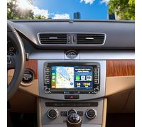 CAMECHO [6+128G 8-Core] Android 15 Carplay Autoradio per VW Golf 5 6 Polo 5 T5 Skoda Passat B6 B7 Seat, DSP Wireless Android Auo, 7" Stereo con Schermo Bluetooth GPS WiFi FM/RDS MirrorLink+Telecamera