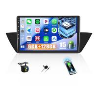 CAMECHO 6+128G Android 15 Autoradio 10 Pollici per BMW X1 E84 2010-2016 con Telecamera Posteriore, 8 Core Bluetooth Radio Wireless Carplay con Android Auto GPS WIFI FM/RDS DSP + Touchscreen IPS Canbus