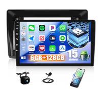 CAMECHO 6+128GB Octa-Core Android 15 Autoradio per Renault Trafic Opel Vivaro Nissan Primastar, DSP Radio 10 Pollici con Bluetooth GPS Wi-Fi CarPlay Wireless Android Aut, FM/RDS Telecamera Posteriore