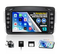 CAMECHO Android 13 Autoradio con Navi per Mercedes Benz C CLK G Klasse W203 W209 W463 Viano Vito W639,7 Zoll Bildschirm Autoradio con Bluetooth Mirror Link RDS WiFi SWC+USB+Telecamera Posteriore