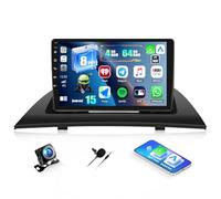 CAMECHO Android 15 Qualcomm 8-Core 4+64G Autoradio per BMW X3 E83 2004-2010 con Telecamera Posteriore Canbus, 9 Pollici Carplay Senza Fili Bluetooth Radio con Android Auto GPS WIFI FM/RDS DSP