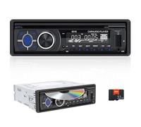 CAMECHO Autoradio Bluetooth 5.1 con Lettore CD DVD per 12-24V, FM/AM Stereo Auto con Vivavoce Bluetooth, 1 DIN Lettore MP3 con con APP Control, 32GB TF, MP3 USB SD AUX