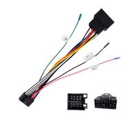 CAMECHO Cavo Adattatore da 16 Pin a ISO per Presa Standard ISO per Autoradio Android con Linee di Controllo del Volante e Linea di Controllo Inverso