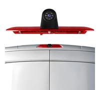CAMECHO Luce di Stop Telecamera di Retromarcia HD Visione Notturna IP67 Telecamera Impermeabile per Ford Transit 2015-2017 Terza luce di stop con Grandangolo 140°, 12V, Connessione Cablata 10M