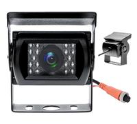 CAMECHO Telecamera Posteriore AHD Senza Linea Guida Impermeabile IR Visione Notturna Grandangolare con Connettore Aviation a 4 Pin per Bus/RV Camper