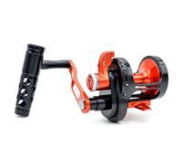 CAMEKOON Mulinello da pesca a traina offshore, 6.3: 1 High Retrieve Jigging Reel, Telaio in alluminio rigido, Cuscinetti a sfera in acciaio inox 9+2, Mulinello a leva in testa