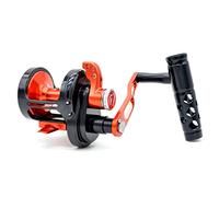 CAMEKOON Mulinello da pesca a traina offshore, 6.3: 1 High Retrieve Jigging Reel, Telaio in alluminio rigido, Cuscinetti a sfera in acciaio inox 9+2, Mulinello a leva in testa