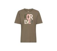 camel active 309608-6t64 T-Shirt, Grigio-Verde, M Donna