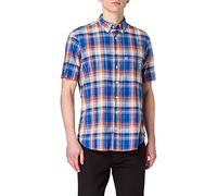 camel active 4092375S34 Camicia, Blu-Strong Blue, S Uomo