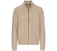 camel active 409501-4k37 Maglione Cardigan, Sabbia, L Uomo
