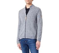 camel active 409525/8K37 Maglione Cardigan, Grigio Pietra, 5X-Large Uomo