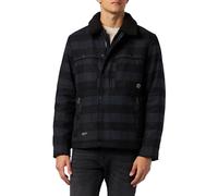 camel active 430130/2O91 Giacca, Check Night Blue, 52 Uomo