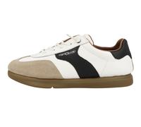camel active 58CDN01 Sneaker Low Top Uomo In Pelle Beige Bianco Slip-On