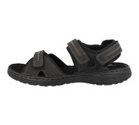 camel active 58TRA01 Sandali Uomo Neri Riemchen in Pelle Con Strappo
