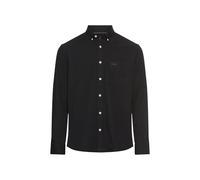 Camel Active Camicia da Uomo a Maniche Lunghe con Colletto Bottoni, Nero, XXXL