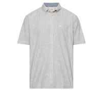 Camel active Camicia Uomo Maniche Corte Regular Fit Blu/Offwhite Taglia M-4XL