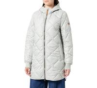 camel active Cappotto Trapuntato Lungo con trapuntatura a Diamanti Coat, Grigio, 40 Donna
