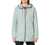 camel active Giacca a Vento Lunga, Blu/Grigio, 40 Donna